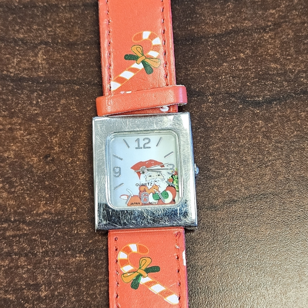 Rare Vintage Santa Watch AccuTime Watch  Corp